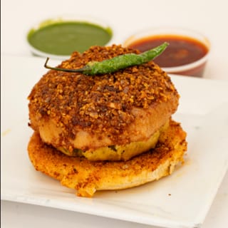 Garlic cheese vada pav
