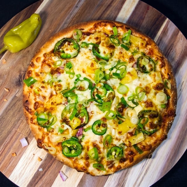 Chaat Veggie Pizza.