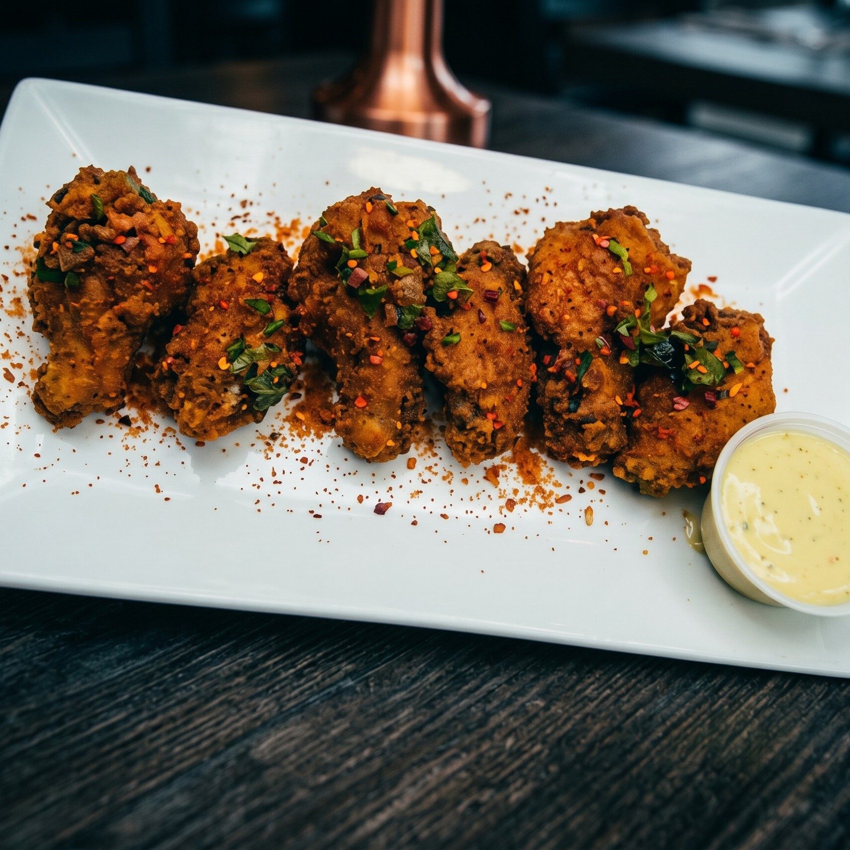 Desi Masala Wings.