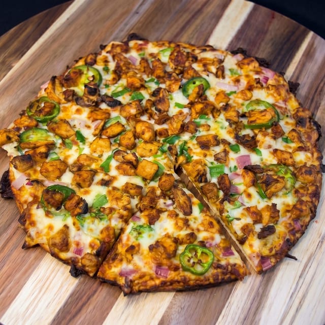Garlic Chicken Pizza.
