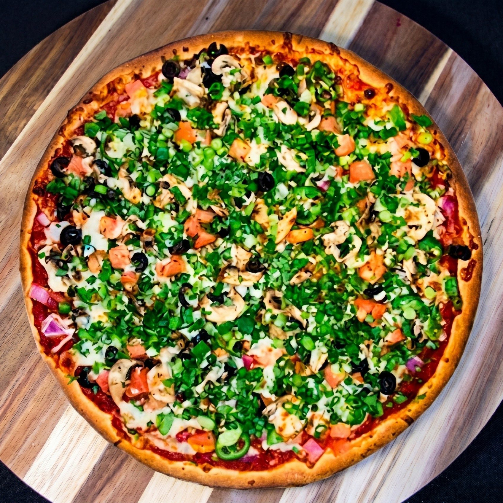 Bombay Veggie Pizza.