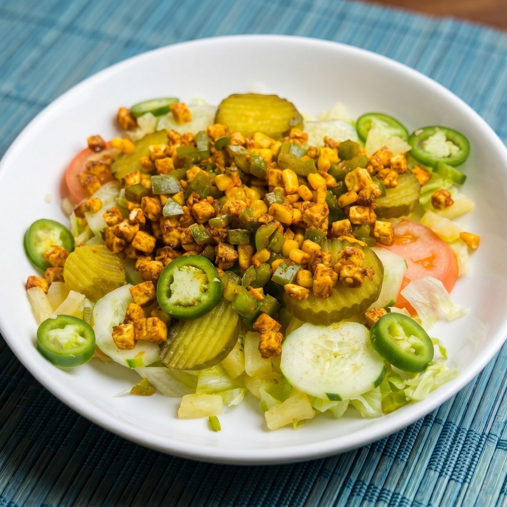 Jain Tava Paneer Salad.