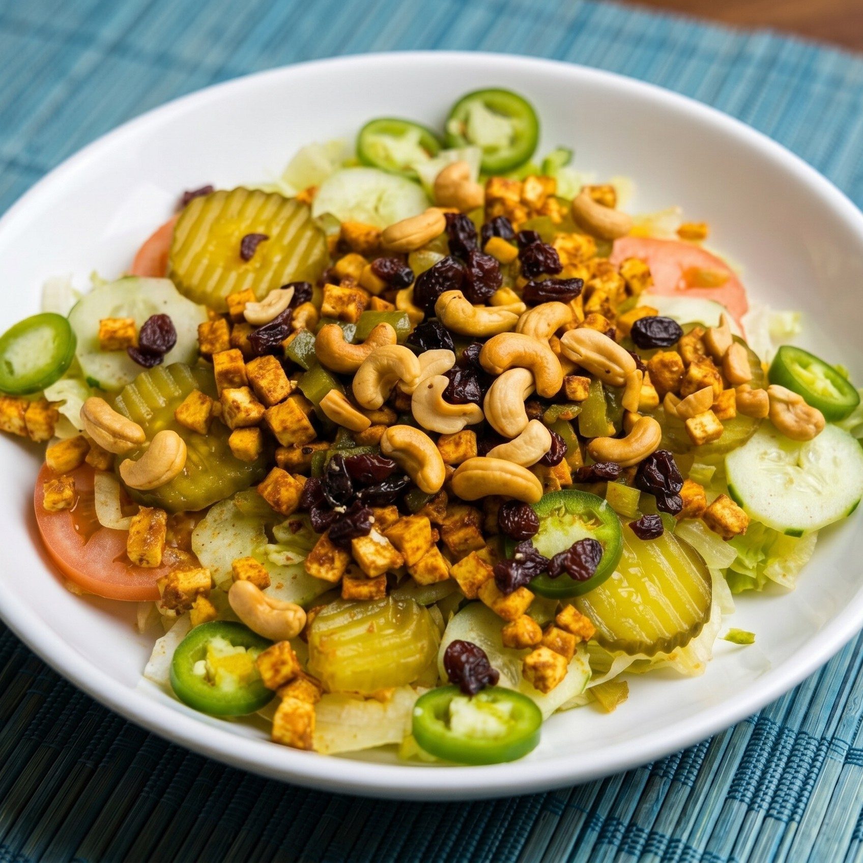 Jain Hara-Bhara Paneer Salad.