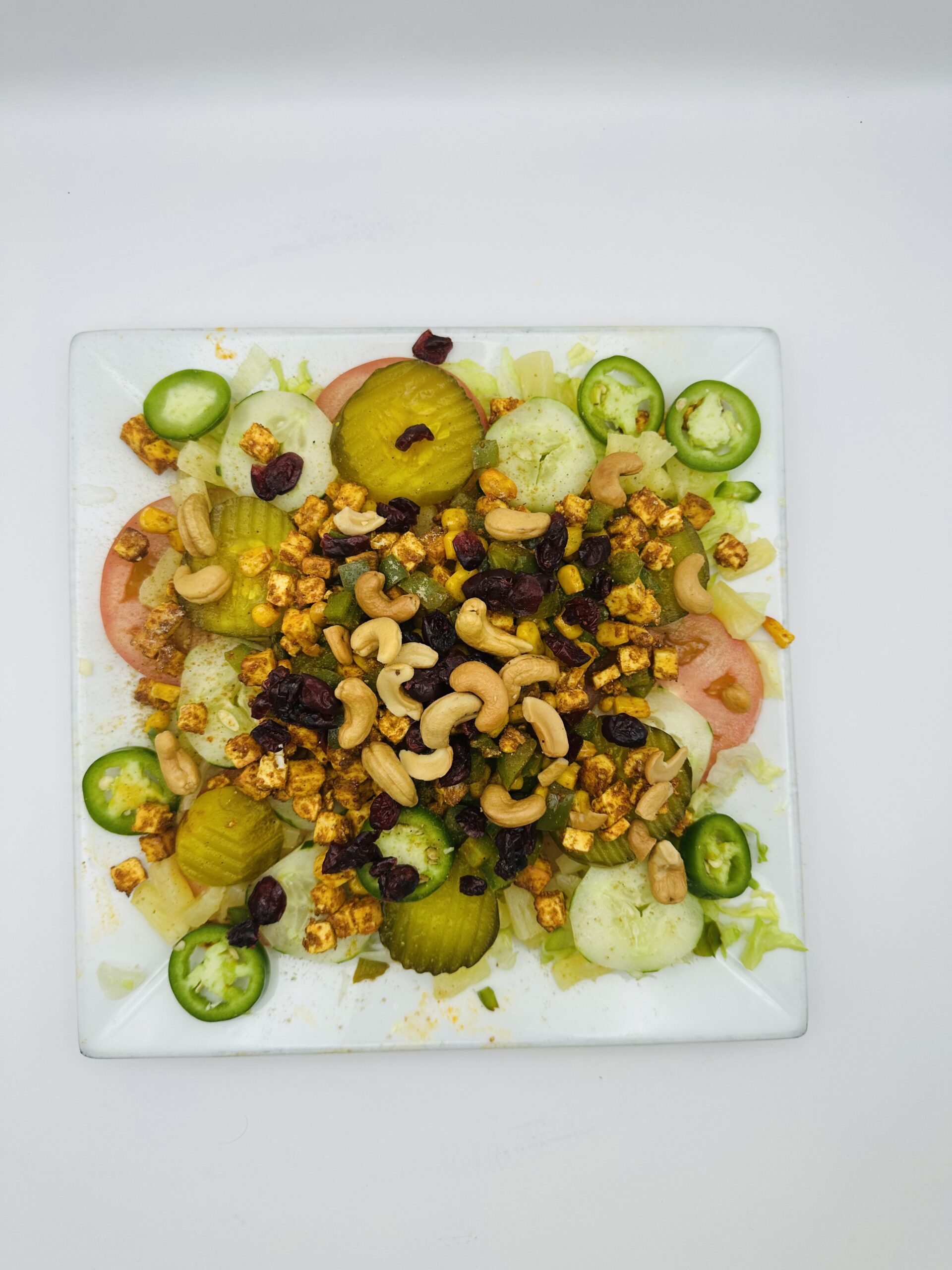 Jain Hara-Bhara Paneer Salad